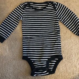 Black and white onesie